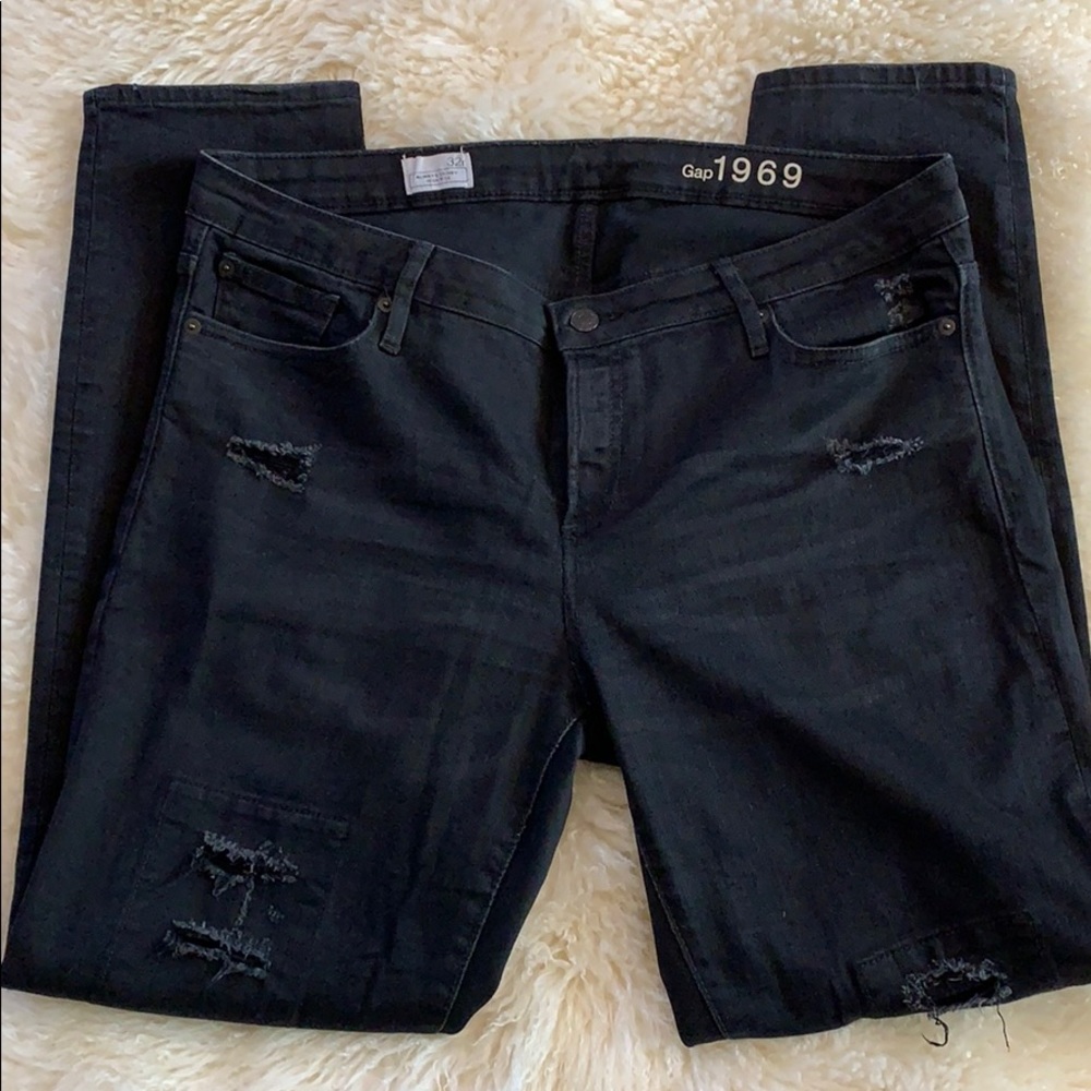 Gap Always Skinny High Rise Black Jeans